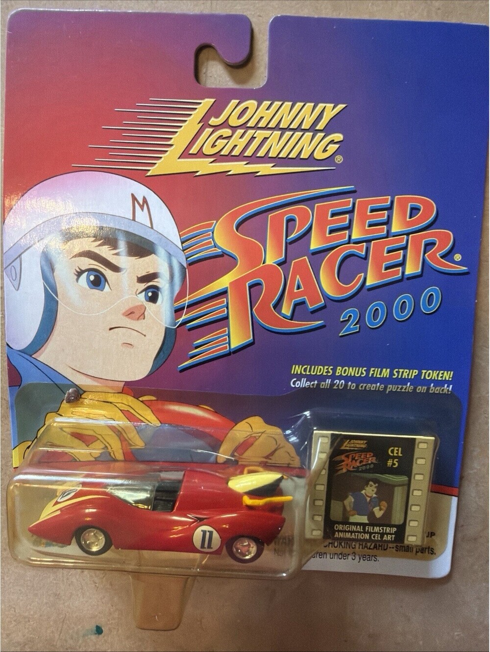 1/64 JOHNNY LIGHTNING SPEED RACER 2000 the Playing Mantis #11 RED Cel #5 Sealed